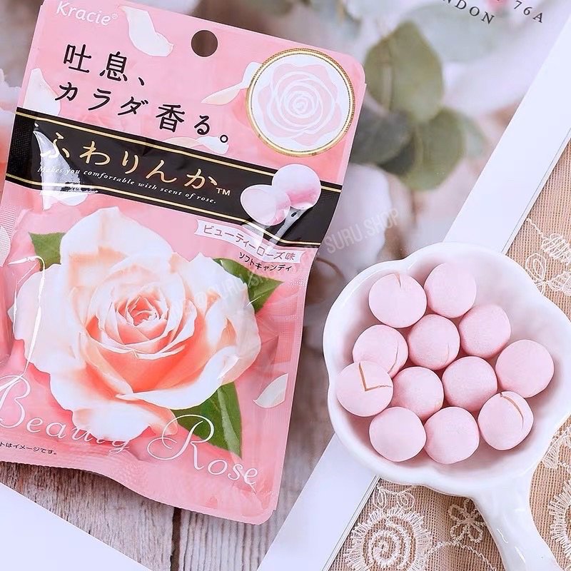 Kracie Fuwarinka Beauty Soft Candy Fruity Rose Flavor 35g