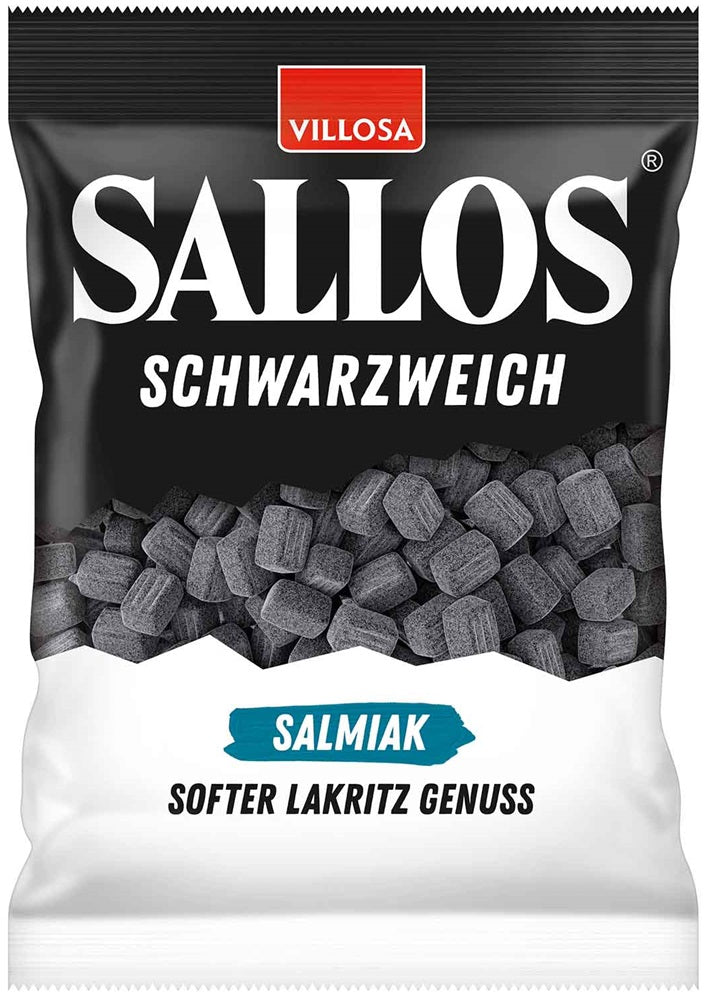 Sallos Black Soft Salmiak 200g, 10-Pack
