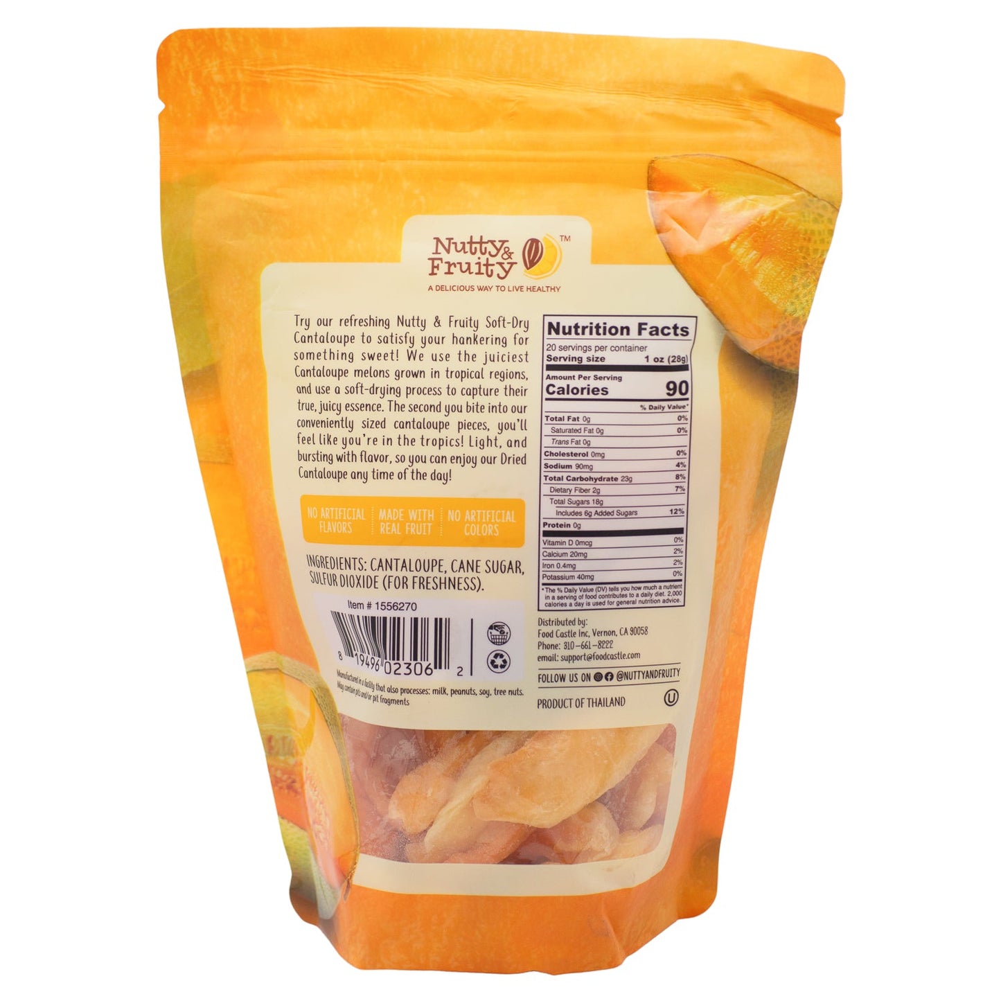 Nutty & Fruitty Soft Dry Cantalope