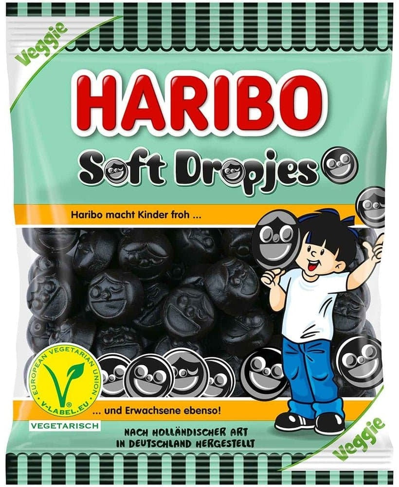 Haribo Soft Dropjes 160g, 14-Pack