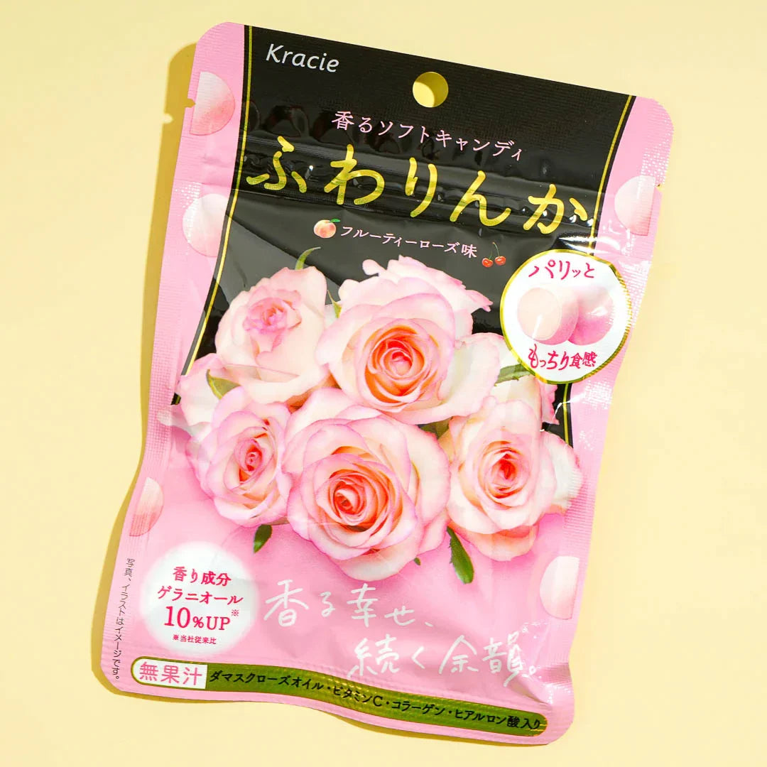 Kracie Fuwarinka Beauty Soft Candy Fruity Rose Flavor 35g